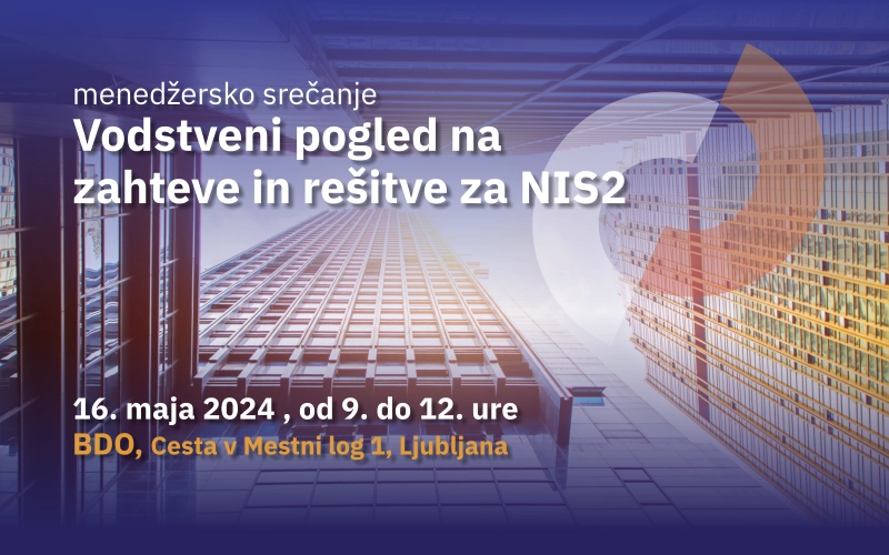 Vodstveni pogled na zahteve in rešitve za NIS2