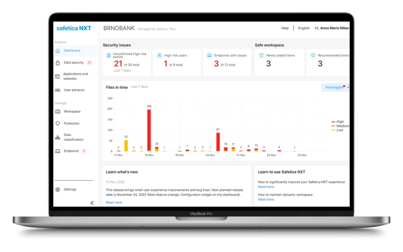 Safetica med 5 odstotki ponudnikov z najboljšimi ocenami na SourceForge